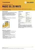 Pallmann Magic Oil 2K White (1 Liter)...