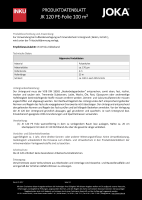 JOKA JK120 PE-Folie Aqua-Stop 0,2 mm stark (SD Wert >...