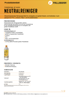 Pallmann Neutralreiniger (0,75 Liter) Parkettreiniger, PH...