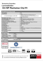 Laminat MANHATTAN CITY 432 NormalPlank -5523-Oak...