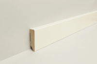 Sockelleiste Kiefer mit Fase weiß lackiert (9016)...