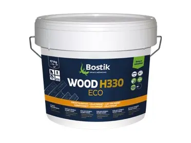 Bostik Wood H330 Eco Plastikeimer (17kg) Schneller Hybrid-Parkettklebstoff