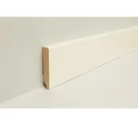 Sockelleiste Kiefer Fase weiß lackiert (9016) 2,4...