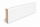 Sockelleiste Kiefer Cube weiß lackiert (9016) 2,4 Meter 16x78mm #632/16