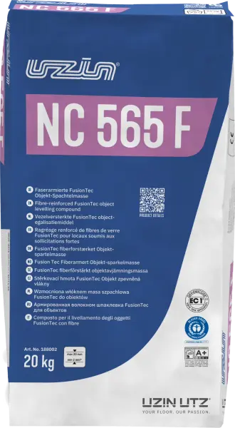 UZIN NC 565 F Selbstverlaufende, faserarmierte und nahezu spannungsfreie Bodenspachtelmasse 20 KG