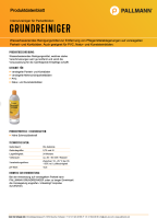 Pallmann 13704 Grundreiniger Clean (0,75 Liter) Pflege,...