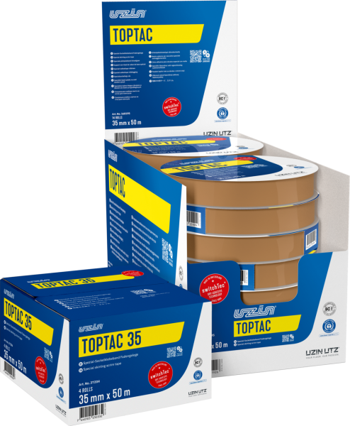 Uzin - Toptac 35 Spezialklebeband für Sockelleisten 50 m Klebeband